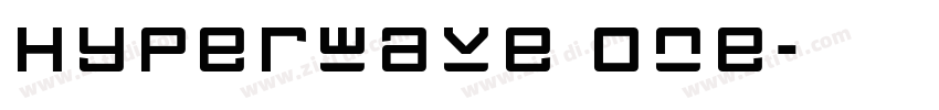 Hyperwave One字体转换